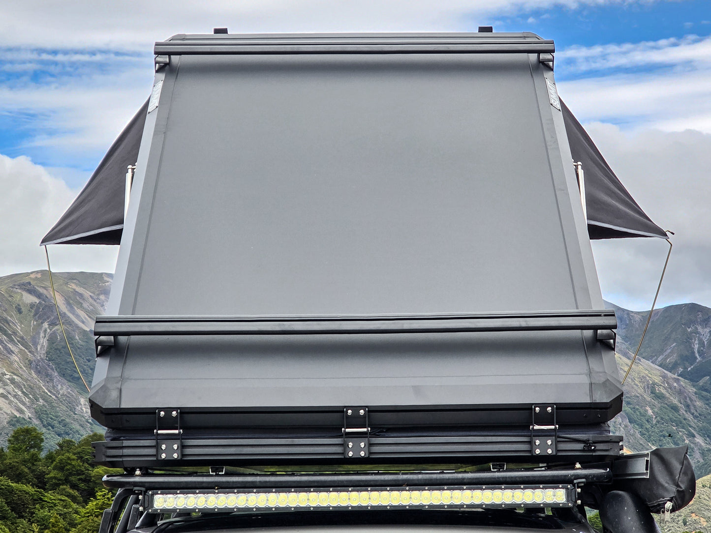 Summit Ascent Series Roof Top Tent front view open