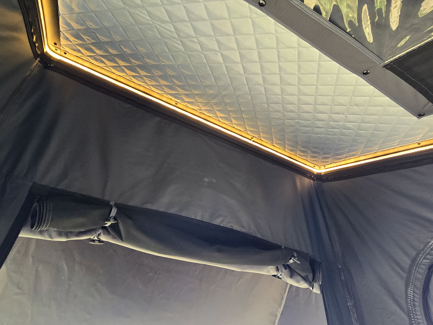 Summit Ascent Series Roof Top Tent LED full strip lighting