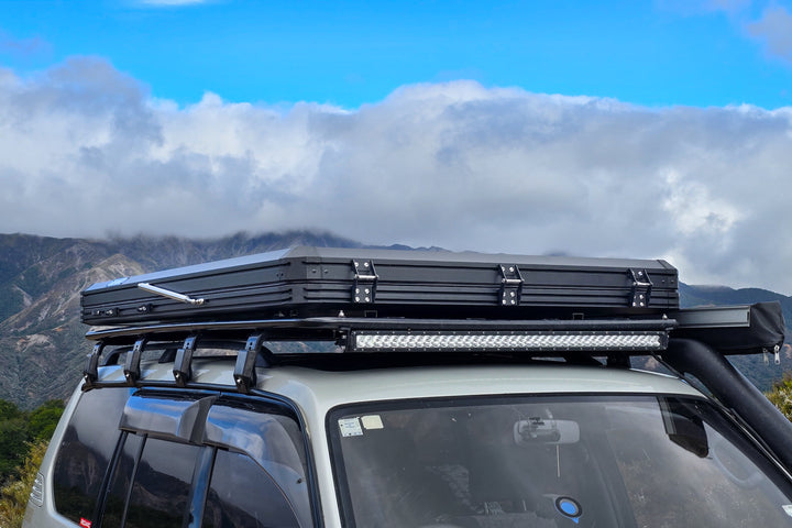 Summit Ascent Series Roof Top Tent closed on 4x4 roof